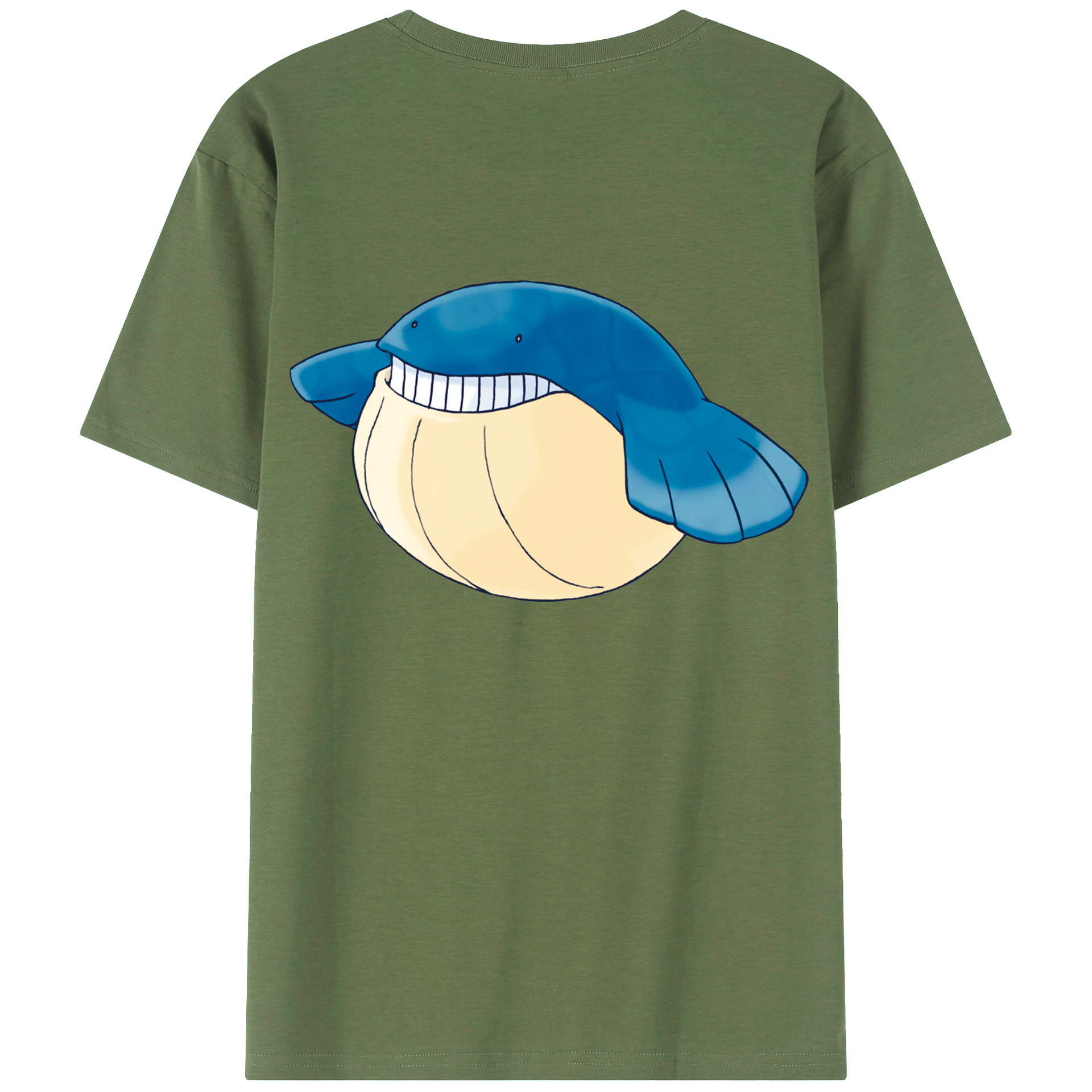 （画像用） ポケットモンスター Pokémon 綿100％ メンズ半袖Tシャツ（バックプリント） 通気性